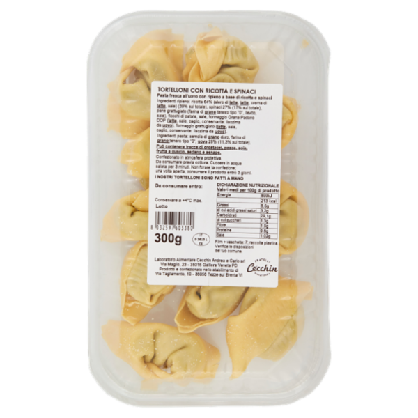 Cecchin la Golosa Tortelloni Ricotta e Spinaci 300 g