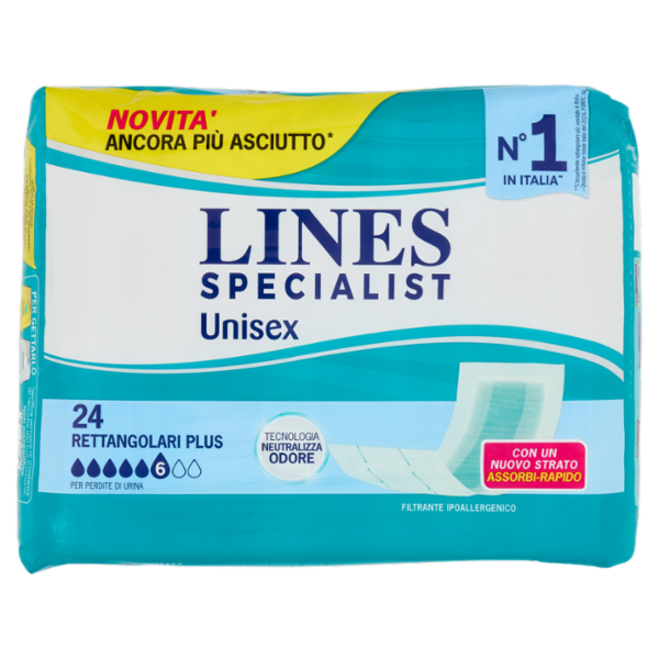 Lines Specialist Unisex Rettangolari Plus 24 pz