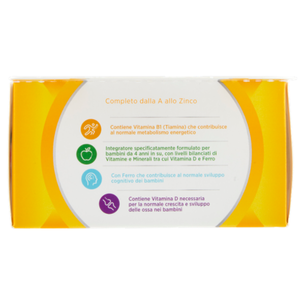 Multicentrum junior integratore multivitaminico per bambini 4 + con vitamina B , C , D 30 cpr 56 g