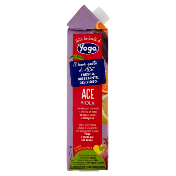 Yoga ACE Viola Melagrana Arancia Carota Limone con Vitamine 1000 ml