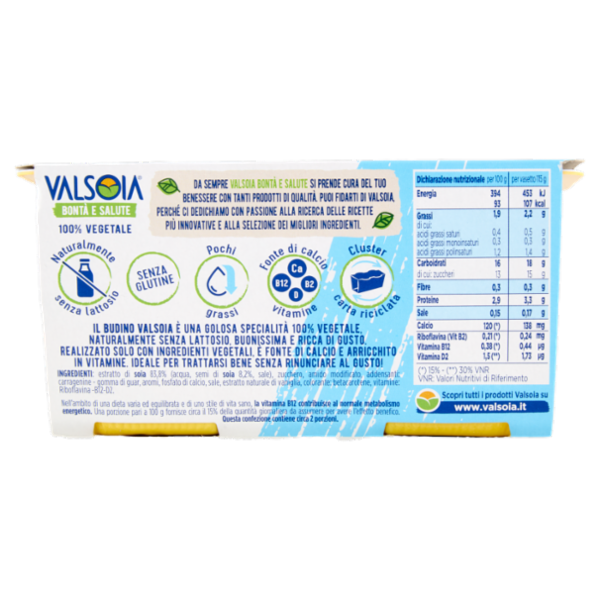 Valsoia Bontà e Salute la Crème Vaniglia 2 x 115 g