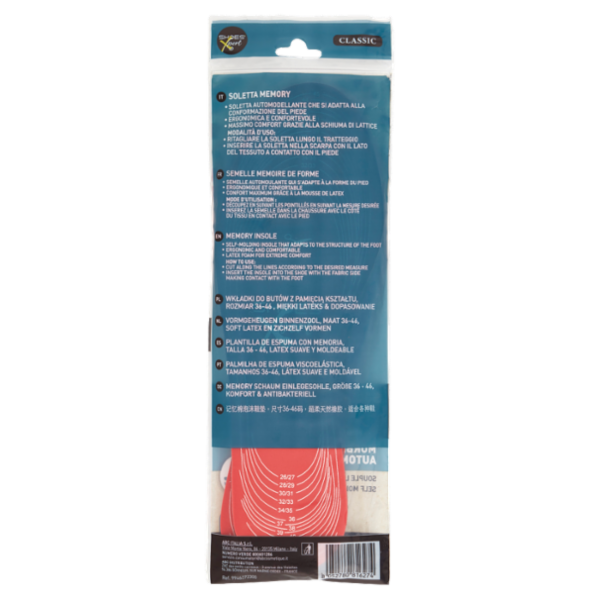 Shoes'Xpert Classic Soletta Memory Foam Taglia 36-46