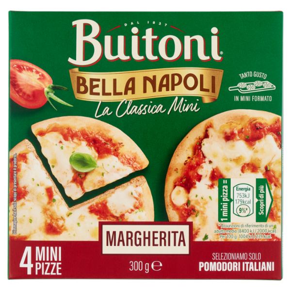 Buitoni Bella Napoli La Classica Mini Margherita (4 mini pizze surgelate) 300 g