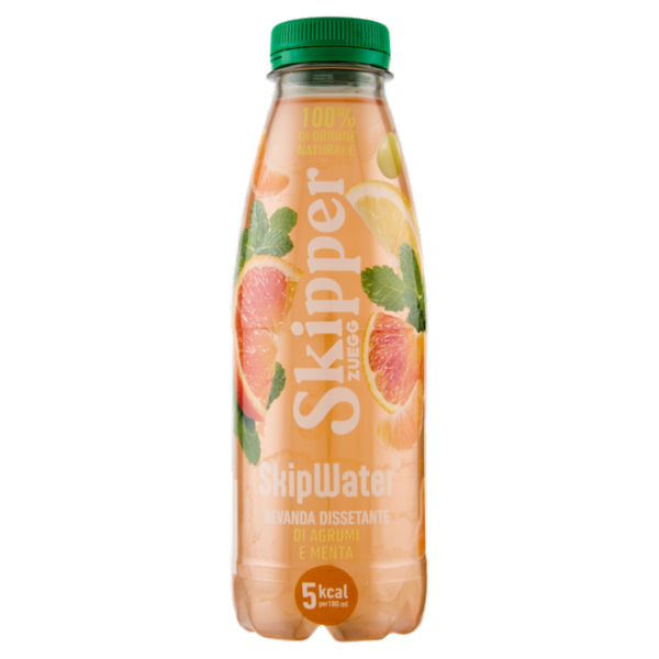Zuegg Skipper SkipWater Bevanda Dissetante di Agrumi e Menta 500 ml