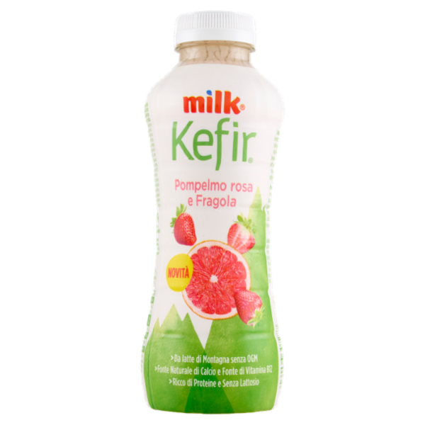 Milk Kefir Pompelmo rosa e Fragola 480 g