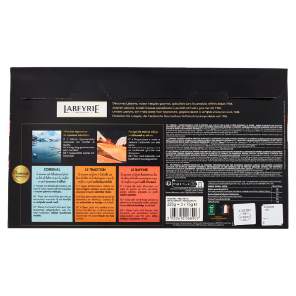 Labeyrie Trio Degustazione con l'Originale - il Tradizione - il Raffinato 3 x 75 g