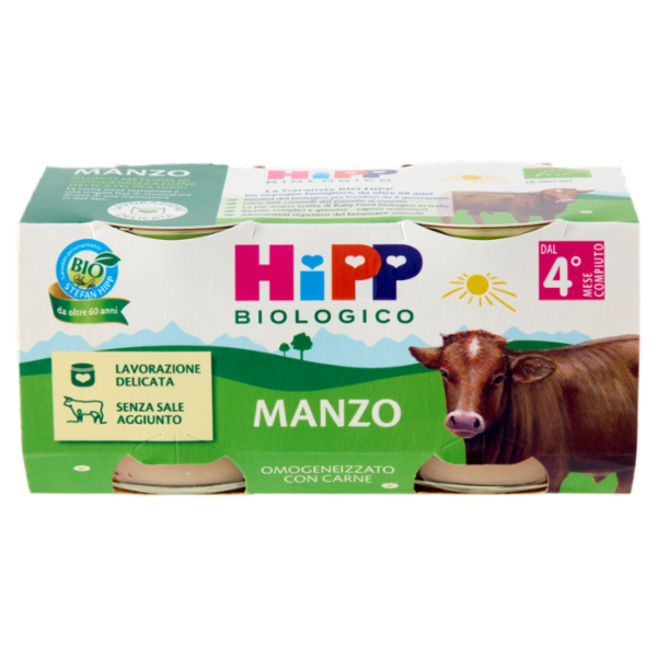 HiPP Biologico Manzo 2 x 80 g