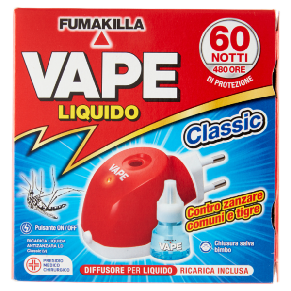 VAPE Elettroemanatore Liquido Classic + Ricarica 30 ml