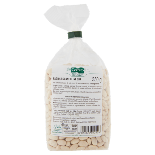 Cerreto i Legumi Fagioli Cannellini Bio 350 g