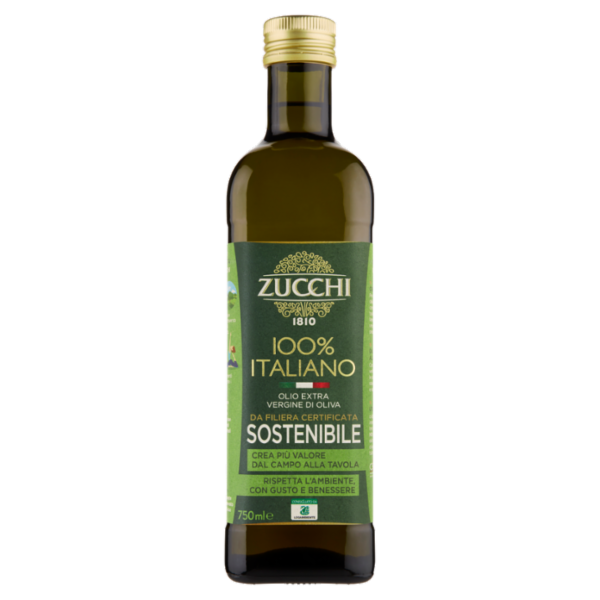 Zucchi 100% Italiano Olio Extra Vergine di Oliva 750 ml