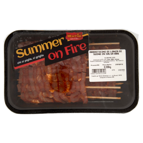Martini Summer on Fire Arrosticini di Lonza di Suino in Salsa BBQ 0,330 kg