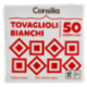 Consilia Tovaglioli 2 Veli 38x38 cm Bianchi 50 pezzi