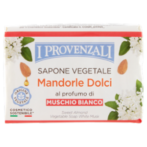 I Provenzali Sapone Vegetale Mandorle Dolci Al Profumo Di Muschio Bianco 100 g