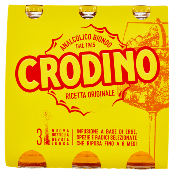 Crodino Analcolico Biondo 3 x 17,5 cl