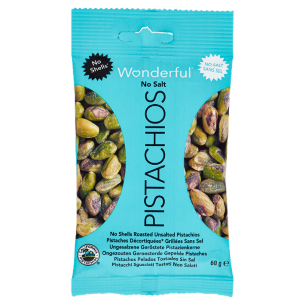 Wonderful Pistacchi Sgusciati Tostati Non Salati 60 g