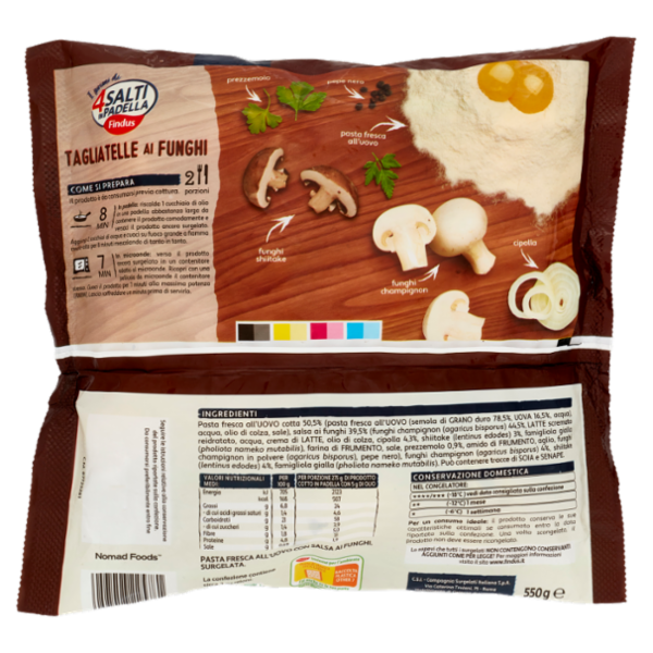 4 Salti in Padella Findus Tagliatelle ai Funghi 550 g