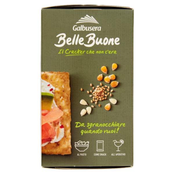 Galbusera BelleBuone il Cracker che non c'era Sesamo e Mais 5 x 40 g