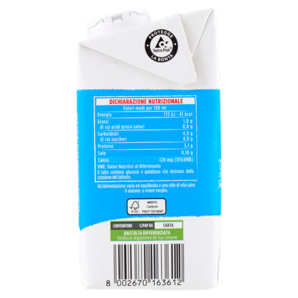 Granarolo Benessere Accadì Senza Lattosio 1% di Grassi 500 ml