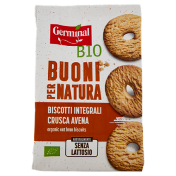 Germinal Bio Buoni Per Natura Biscotti Integrali Crusca Avena 250 g