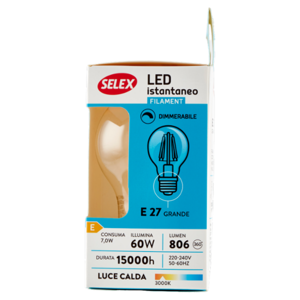 Selex Lampadina Led SMD Goccia E27 7W
