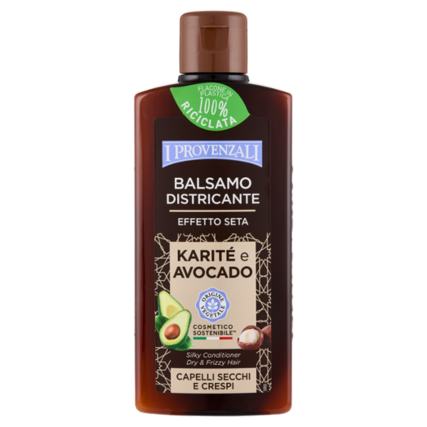 I Provenzali Balsamo Districante Effetto Seta Karité e Avocado Capelli Secchi e Crespi 200 ml