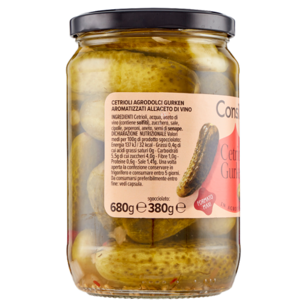 Consilia Cetrioli Gurken in Agrodolce 680 g
