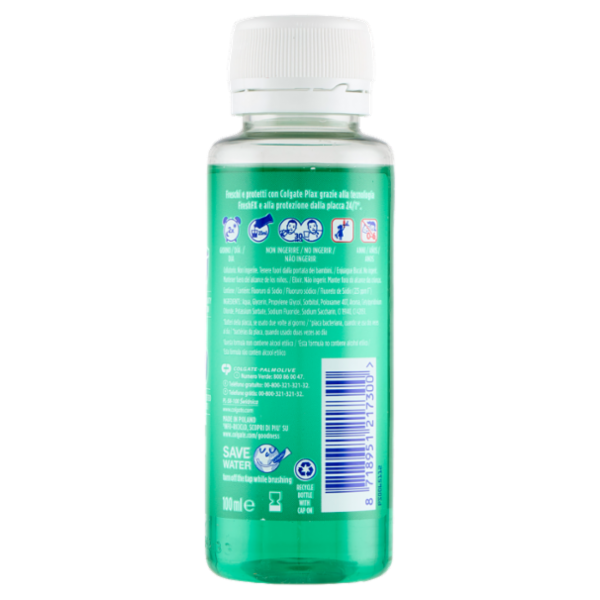 Colgate collutorio Plax Soft Mint con antibatterico 100 ml