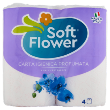 Soft Flower Carta Igienica Profumata 3 Veli 4 Pz