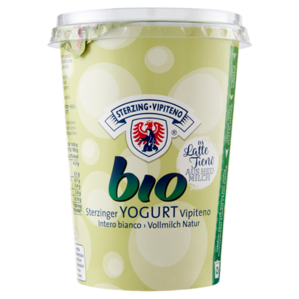 Sterzing Vipiteno bio Yogurt da Latte Fieno Intero bianco 500 g