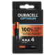 Duracell Optimum AAA Batterie Stilo Alcaline 1.5 V LR03 MX2400 confezione da 4 Pile Duracell