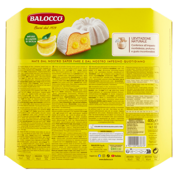 Balocco Torte in Festa Voglia di Limone 400 g