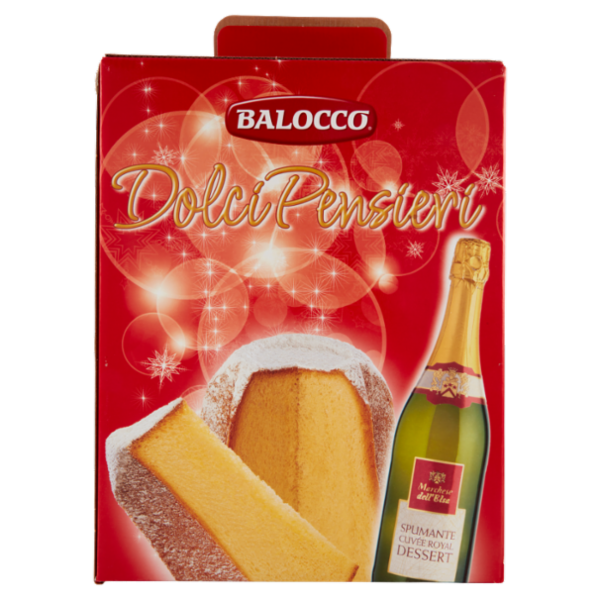 Balocco Dolci Pensieri Pandoro 750 g + Spumante Marchese dell'Elsa 75 cl