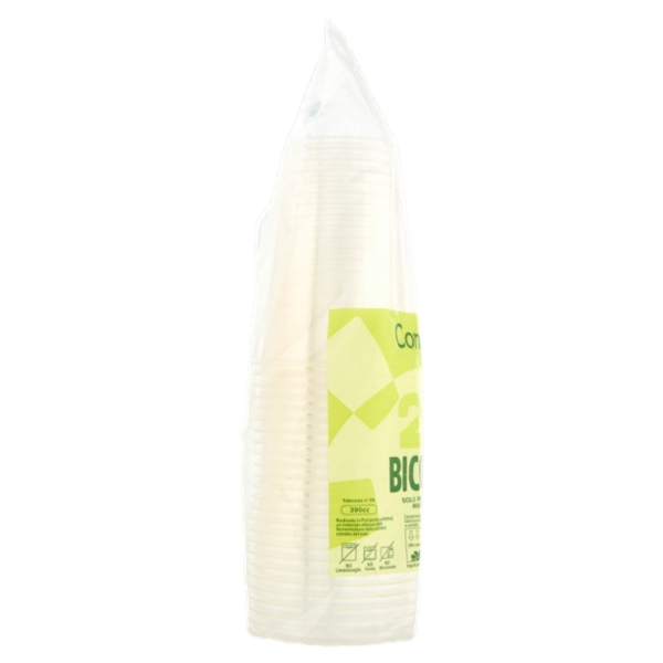 Consilia Bicchieri in PLA Trasparenti e Compostabili 390 cc 25 pezzi