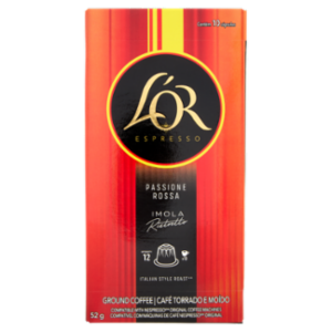 L'OR Passione Rossa Imola 12- 10 Capsule Caffè Compatibili Con Macchine Nespresso*® Original 52g