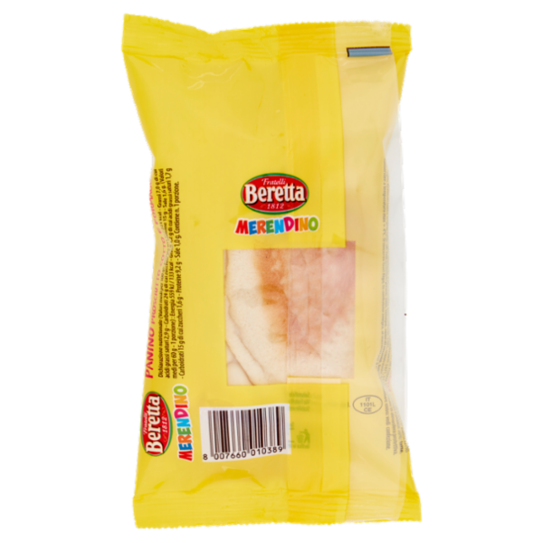 Fratelli Beretta Merendino Panino Prosciutto Cotto e Formaggio 60 g