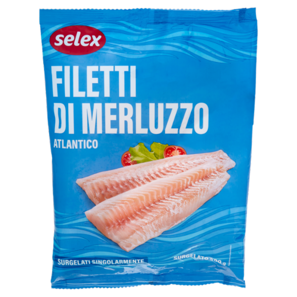 Selex Filetti di Merluzzo Atlantico Surgelato 500 g