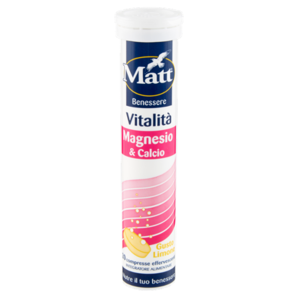 Matt Benessere Vitalità Magnesio & Calcio 20 compresse effervescenti 90 g