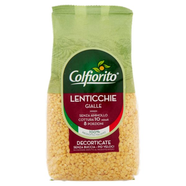 Colfiorito Lenticchie Gialle Decorticate 400 g