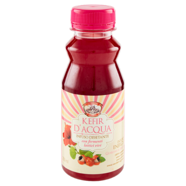 Podere Cittadella Kefir d'Acqua Infuso Energy Guaranà e Ibiscus 250 ml