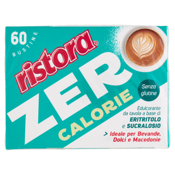 ristora Zero Calorie Edulcorante da tavola a base di Eritritolo e Sucralosio Bustine 60 x 1 g