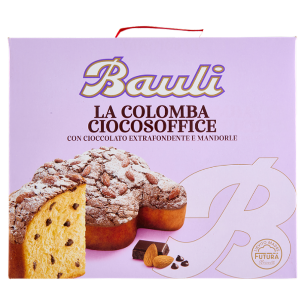 Bauli la Colomba Ciocosoffice con Cioccolato Extrafondente e Mandorle 750 g