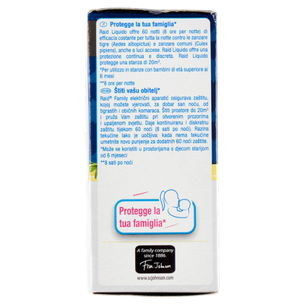 Raid Liquido Family Ricarica, 60 Notti, Lavanda, 36 ml