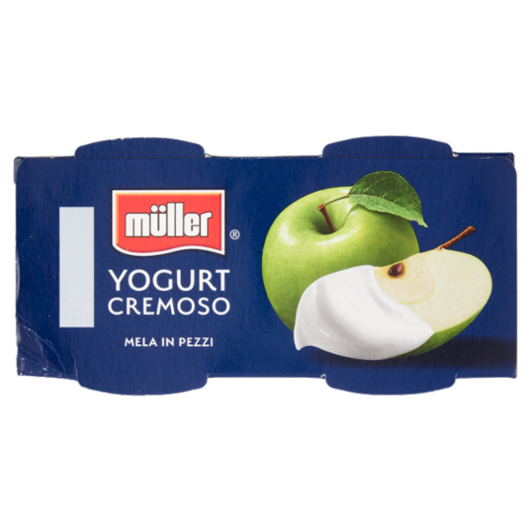 müller Yogurt Cremoso Mela in Pezzi 2 x 125 g