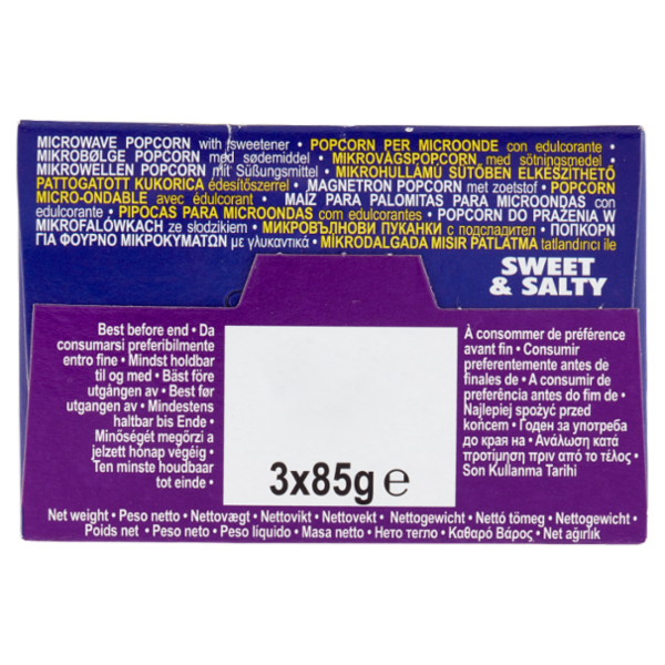Popz the Microwave Popcorn Sweet & Salty 3 x 85 g