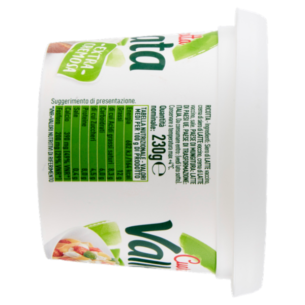 Vallelata Cuor di Ricotta Extra Cremosa 230 g