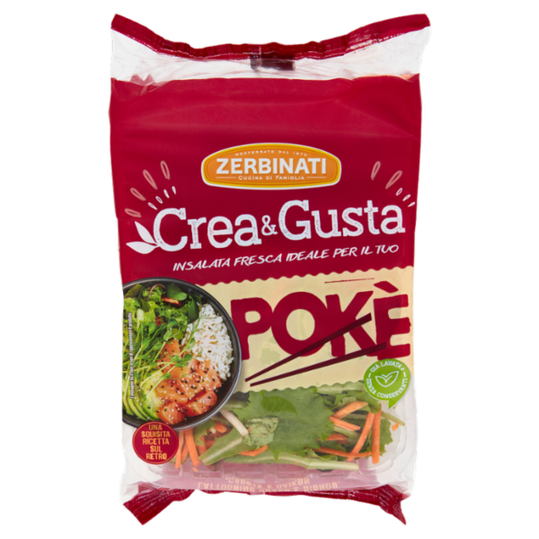 Zerbinati Crea & Gusta Insalata Fresca Ideale per il Tuo Pokè 100 g