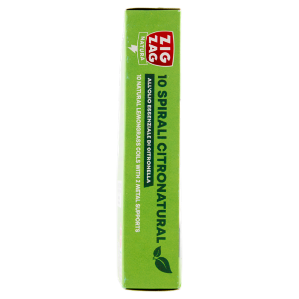 Zig Zag Natura Spirali Citronatural all'Olio Essenziale di Citronella 10 Spirali + 2 Piedistalli