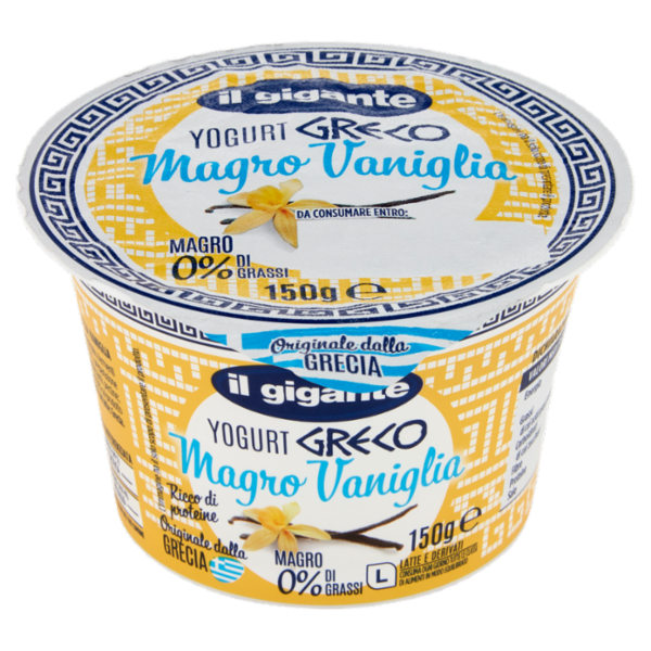 IL GIGANTE Yogurt Greco Magro Vaniglia 150 g