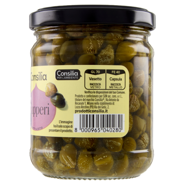 Consilia Capperi Aromatizzati con Aceto di Vino 190 g