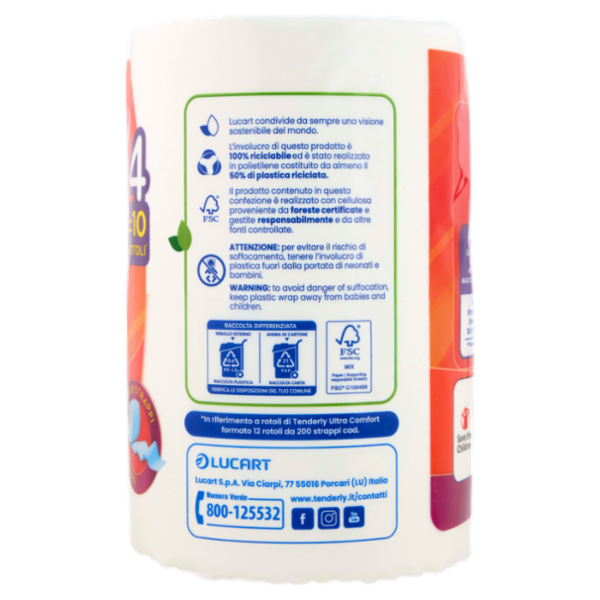 Tenderly Kilometrica 4 pz